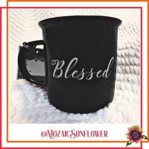 NWT CERAMIC CANDLE & COFFEE MUG "BLESSED"